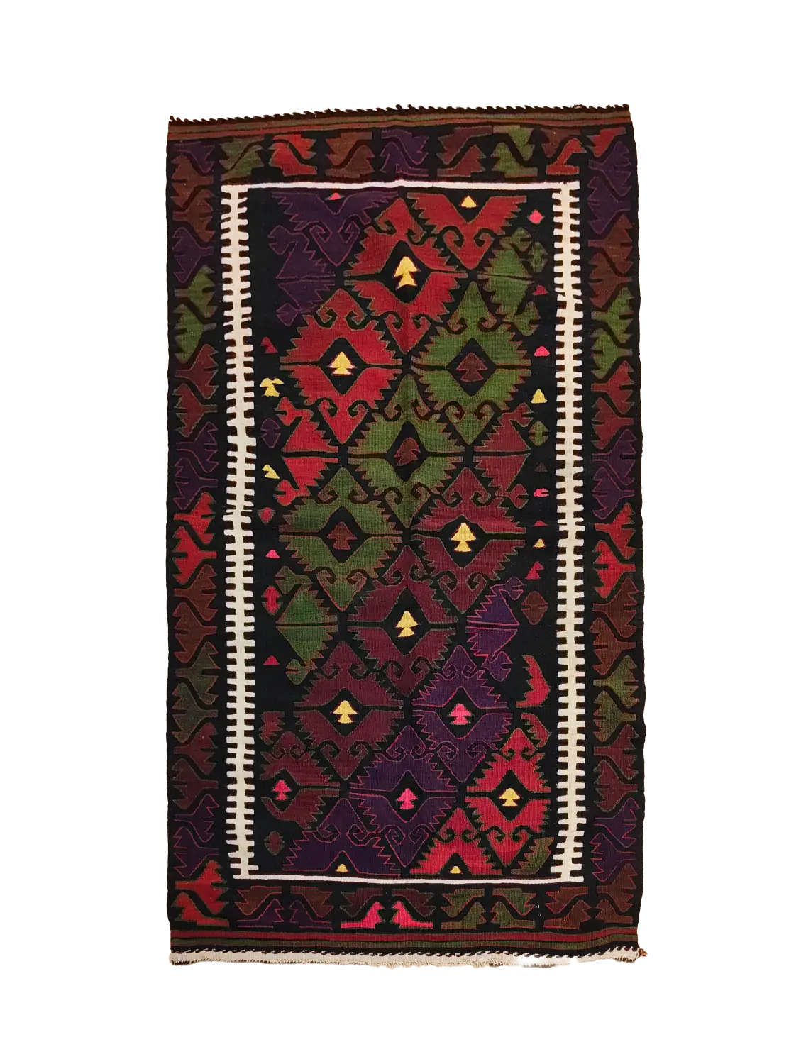 Konya Diamond Field — handwoven kilim from Central Anatolia